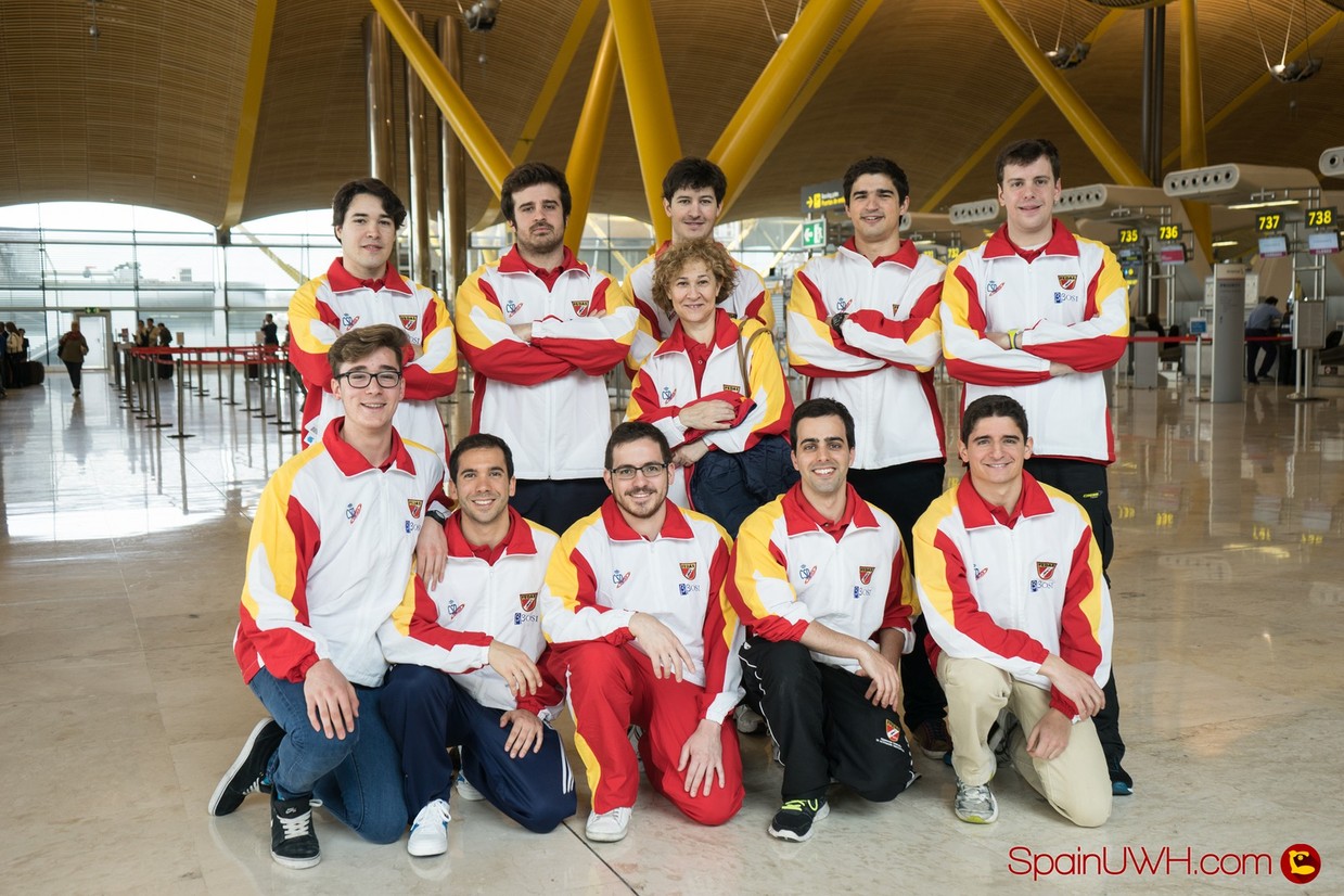 Seleccion Española Masculina Hockey Subacuatico en Barajas