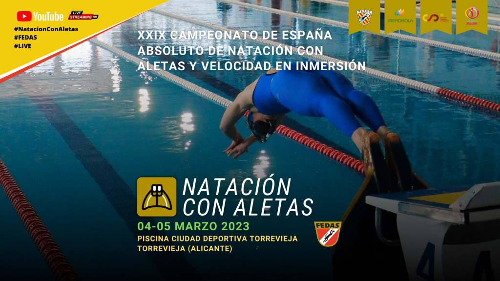 INFO COMPETICIÓN: Campeonato de España de Natación con Aletas FEDAS por  Comunidades Autónomas - FEDAS
